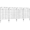 Garden fencing panels 4pc 43in x 11. 5ft flower bed border – garden tool & accessory uk palisades & lawn edging free shipping 21