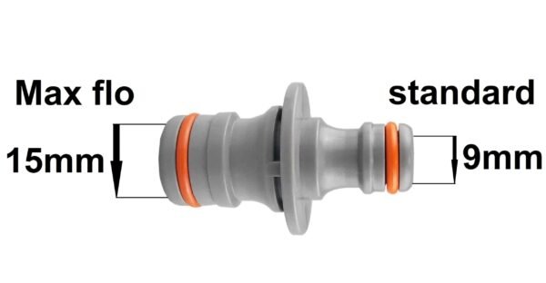 Three way splitter max flo, black/orange – heavy duty pipe & hose fitting uk fittings free shipping 5