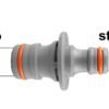 Three way max flo to standard snap on, black/orange – heavy duty pipe & hose fitting uk fittings free shipping 15