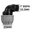 Ibc 2” s60x6 cap with large plastic valve and mdpe elbow ibc tanks fittings free shipping 7