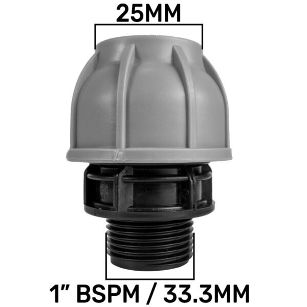 Ibc 2 inch s60x6 cap with lever valve and 25mm mdpe straight – home diy accessory uk ibc kits free shipping 17