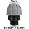 Mdpe straight joiner 50mm – 1. 5″ bspm home & garden free shipping