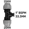 Ibc 2 inch s60x6 cap with lever valve and 25mm mdpe tee – home diy accessory uk ibc kits free shipping 33
