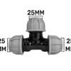 Mdpe tee 25mm – heavy duty pipe & hose fitting uk mdpe fittings free shipping