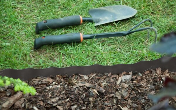 Wavy Plastic Garden Lawn Edging, H=25CM, L=9M, Gray New Arrivals Free Shipping 15