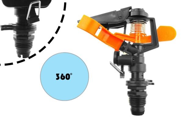Pulsating Sprinkler on Spike – Adjustable Eco Line Lawn Sprinklers Free Shipping 29