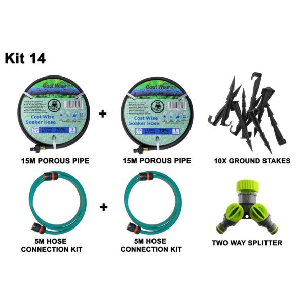 Porous Pipe Kit, POROUS-KIT14 Pipes Free Shipping 5