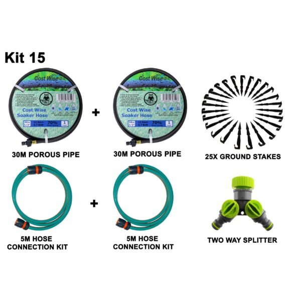 Porous Pipe Kit, POROUS-KIT15 Pipes Free Shipping 5