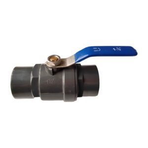 PP 1.25″ BSPF Stopcock with Stainless Steel Ball Valve and Full Flow Valves Free Shipping