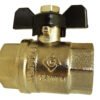Brass nickel-plated butterfly valve 1″ bspf – quarter turn butterfly valve uk full flow valves free shipping 17