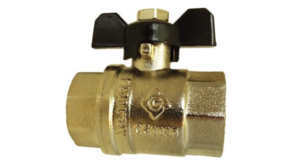 Brass nickel-plated butterfly valve 1″ bspf – quarter turn butterfly valve uk full flow valves free shipping 7