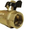 Brass nickel-plated butterfly valve 1″ bspf – quarter turn butterfly valve uk full flow valves free shipping 19