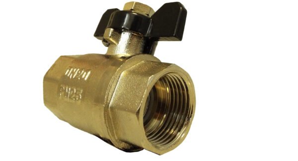 Brass nickel-plated butterfly valve 1″ bspf – quarter turn butterfly valve uk full flow valves free shipping 9