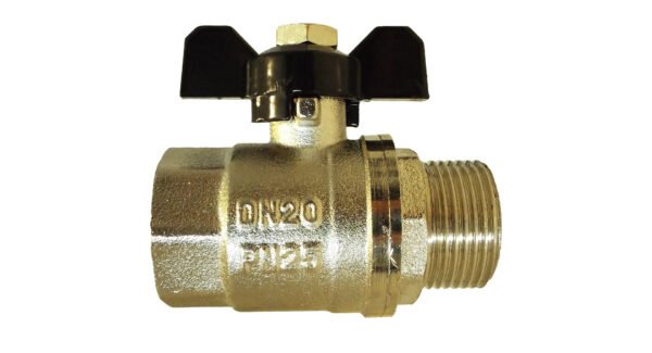Brass nickel-plated butterfly valve 1/2″ bspm-f – quarter turn butterfly valve uk full flow valves free shipping 13