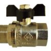 Brass nickel-plated butterfly valve 1/2″ bspm-f – quarter turn butterfly valve uk full flow valves free shipping 29