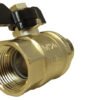 Brass nickel-plated butterfly valve 1/2″ bspm-f – quarter turn butterfly valve uk full flow valves free shipping 25