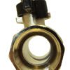 Brass nickel-plated butterfly valve 1/2″ bspm-f – quarter turn butterfly valve uk full flow valves free shipping 23