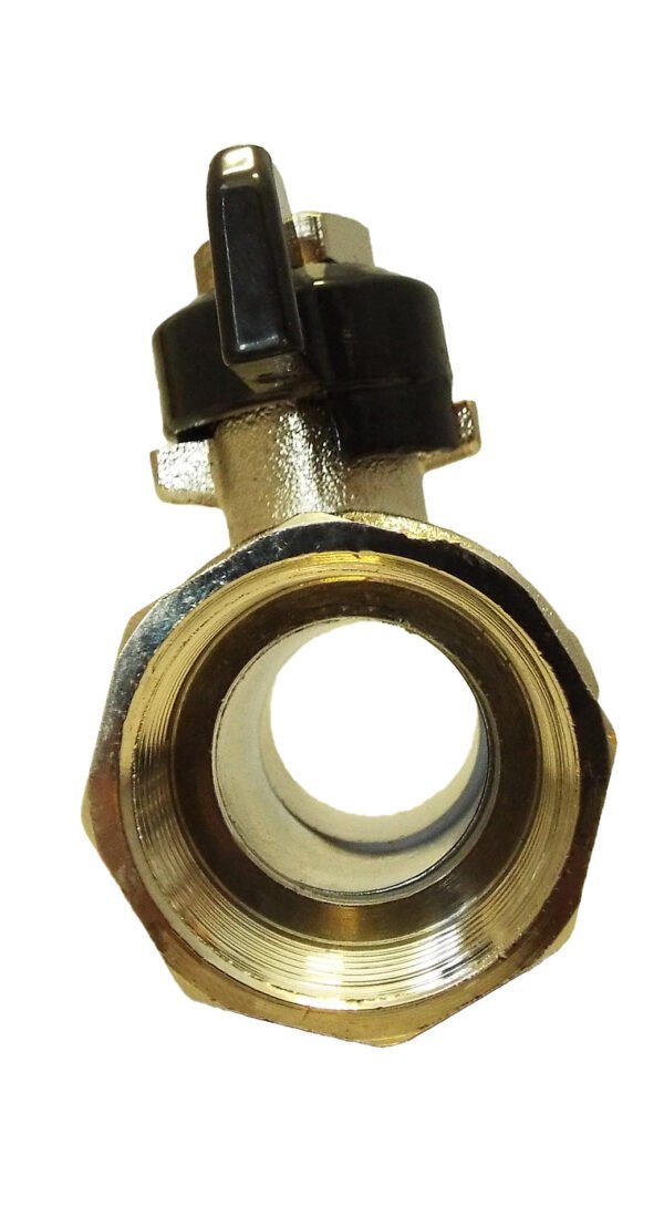 Brass nickel-plated butterfly valve 3/4″ bspm-f – quarter turn butterfly valve uk full flow valves free shipping 7
