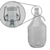 Glass Demijohn 5L 6 Pack Swing Top Cap Home & Garden Free Shipping 19