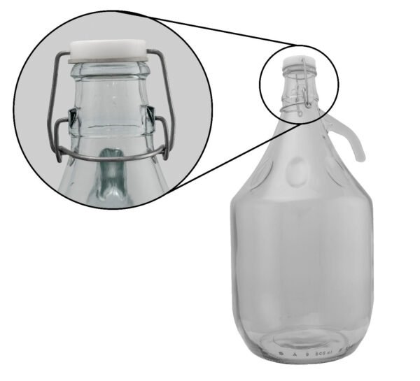 Glass Demijohn 5L 4 Pack Swing Top Cap, Airlock & Bung Home & Garden Free Shipping 9