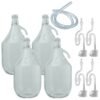 Glass Demijohn 5L 4 Pack Swing Top Cap, Airlock, Bung & Tube Home & Garden Free Shipping 15