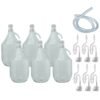 Glass Demijohn 5L 6 Pack Swing Top Cap, Airlock, Bung & Tube Home & Garden Free Shipping 15