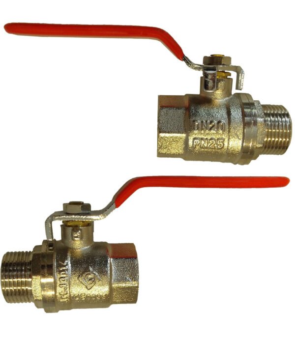 Brass nickel-plated lever valve 1. 25″ bspm-f – water flow control valve uk brass connectors free shipping 3