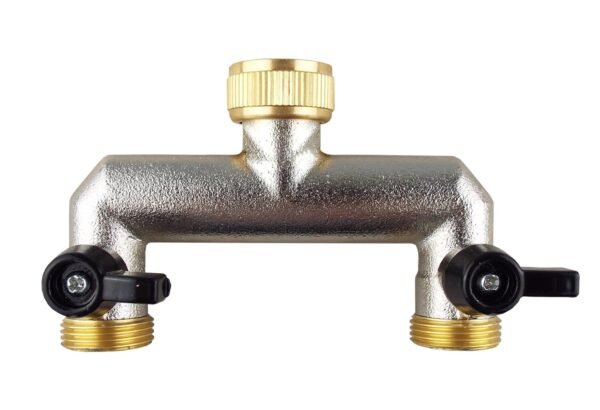 Two way tap splitter brass 3/4″ bsp home & garden free shipping 4