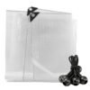 Clear m-grade tarpaulin with 10 x 6″ bungee balls (black) tarp sets free shipping