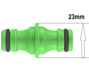 Two Way Connector Male 23mm Green Garden Hose Connection Set Free Shipping