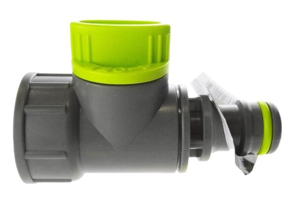 Tap adapter with valve ¾ inch bspf – snap-on connector, lime – heavy duty outdoor garden tap uk garden hose connection set free shipping 11