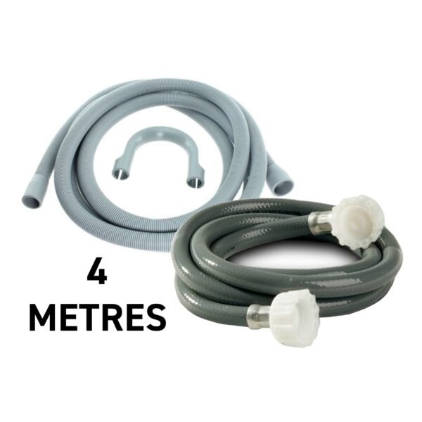 Replacement Washing Machine Pipe Set 4m Hose Free Shipping 5