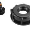 Ibc 2” s60x6 cap with male quick connector black – heavy duty pipe & hose fitting uk ibc tanks fittings free shipping 25