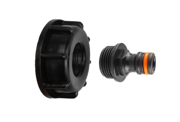 Ibc 2” s60x6 cap with male quick connector black – heavy duty pipe & hose fitting uk ibc tanks fittings free shipping 11