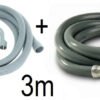 Replacement Washing Machine Pipe Set 3m Hose Free Shipping 19