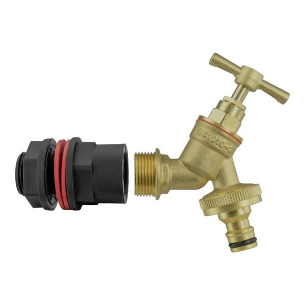 Water butts kit 1/2″ with brass tap & snap on and drill bit – rainwater harvesting kit uk water butt kits free shipping 13