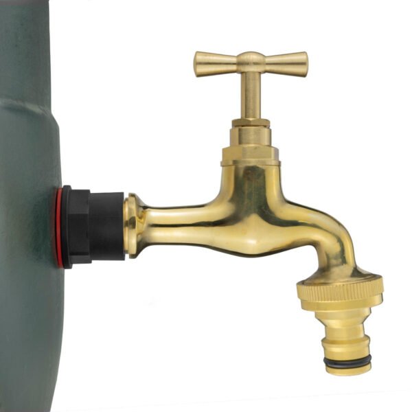 Water butts kit 1/2 inch with polish brass tap & snap on – rainwater harvesting kit uk water butt kits free shipping 5