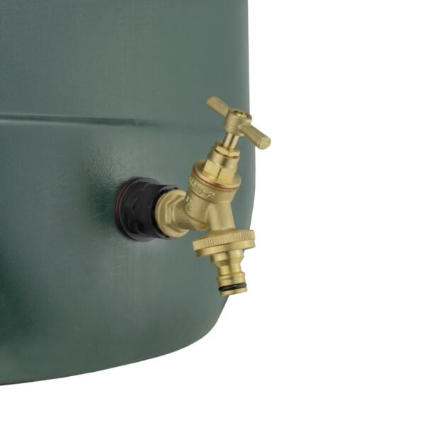 Water Butts Kit 3/4″ with Brass Bib Tap & Snap On and Drill Water Butt Kits Free Shipping 9