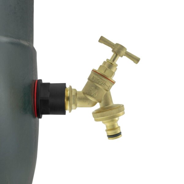 Water Butts Kit 3/4″ with Brass Bib Tap & Snap On and Drill Water Butt Kits Free Shipping 13
