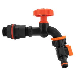 Water Butts Kit 3/4″ PP Black Tap and Tap Splitter Home & Garden Free Shipping