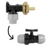 Wall flange kit 20mm mdpe – geka & in line valve + 1/2 inch barb mdpe wall flange kits free shipping 23