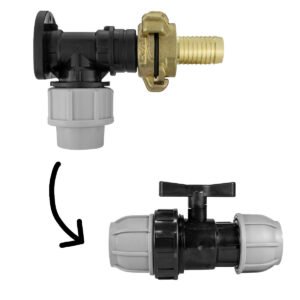 Wall Flange Kit 20mm MDPE – Geka & In Line Valve + 3/4″ Barb Home & Garden Free Shipping