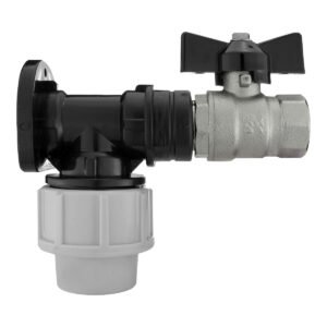 Wall Flange Kit 20mm MDPE – Bib Valve 1/2″ BSP Home & Garden Free Shipping
