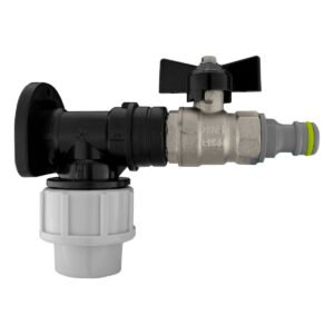 Wall Flange Kit 20mm MDPE – Bib Valve 1/2″BSP & Snap On Home & Garden Free Shipping