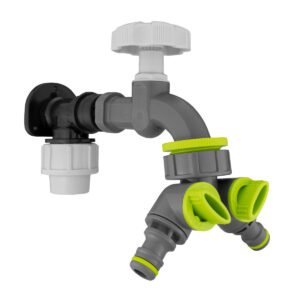 Wall Flange Kit 20mm MDPE – PP Bib Tap with Tap Splitter Home & Garden Free Shipping