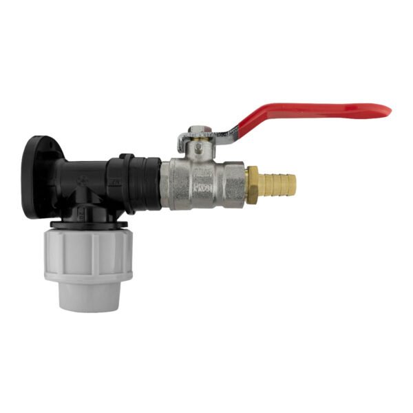 Wall Flange Kit 20mm MDPE – Lever Valve 1/2″ Barb MDPE Wall Flange Kits Free Shipping 5