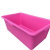 Pink Dog Bath with Drain Valve (Black) and Stand