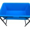 Blue Dog Bath with Drain Valve (Black) and Stand