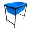 Blue Dog Bath with Drain Valve (WL) and Stand