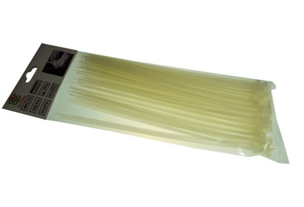 100 Cable Ties (3.6mm x 250mm) Neutral Cable Ties Free Shipping 11